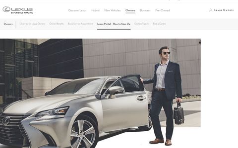 Owners - Lexus Portal - How to Sign Up - Lexus