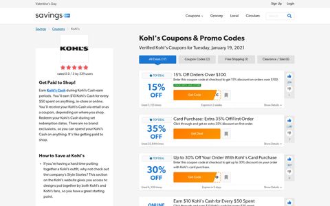 30% Off Kohl's Coupons, Promo Codes & Deals 2020 ...