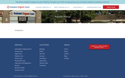 Patient Portal for Instant Urgent Care in San Jose, Santa Clara ...