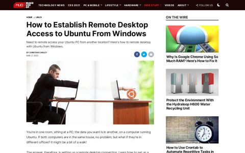 How to Establish Remote Desktop Access to Ubuntu From ...