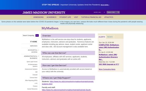 MyMadison - James Madison University