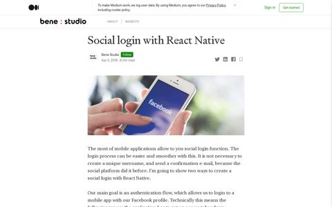 Social login with React Native. The most of mobile ...