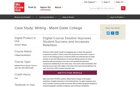 Case Study Writing Miami Dade College Villar-Smith