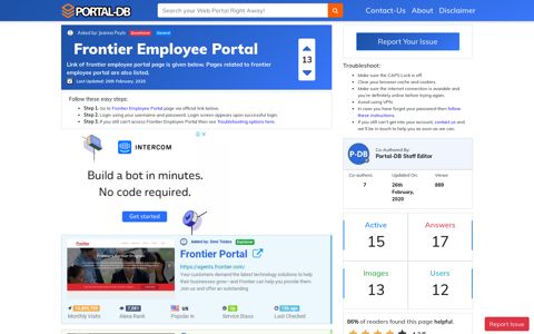 Frontier Employee Portal