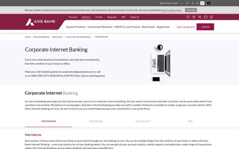 Corporate Internet Banking - Corporate Banking - Axis Bank