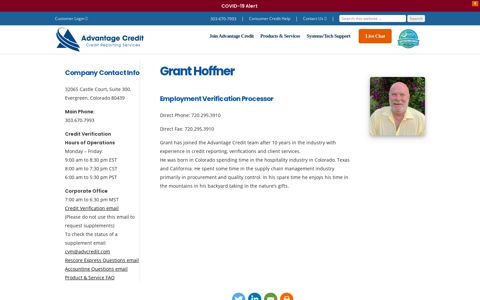 Grant Hoffner – Advantage Credit