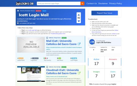 Icatt Login Mail - Logins-DB