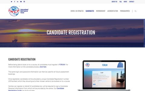 Candidate Registration - IWCF