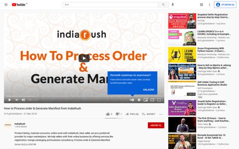 How to Process order & Generate Manifest from IndiaRush ...