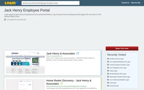 Jack Henry Employee Portal - Loginii.com