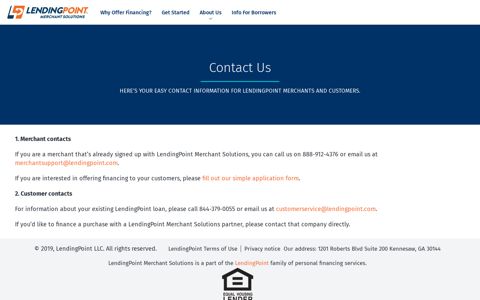 Contact Us » LendingPoint Merchant Solutions