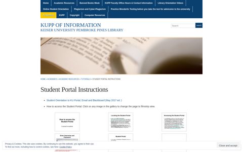 Student Portal Instructions « KUPP Of Information