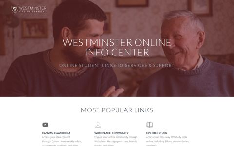 An Online Student Portal for Westminster Online Learning