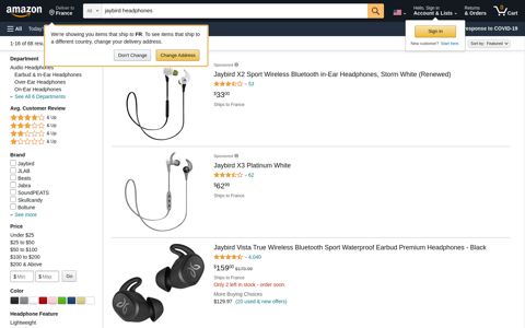 jaybird headphones - Amazon.com