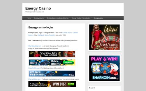 Energycasino login – Energy Casino
