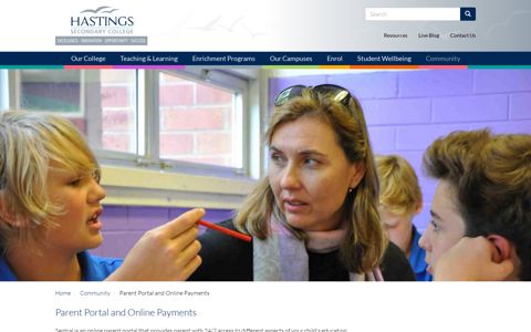 Parent Portal and Online Payments | Hastings Secondary ...