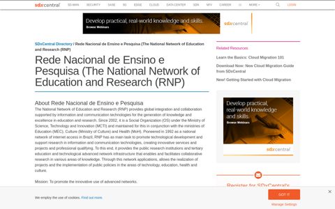 Rede Nacional de Ensino e Pesquisa (The National Network ...