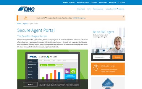 Agents | Secure Agent Portal | EMC Insurance Companies