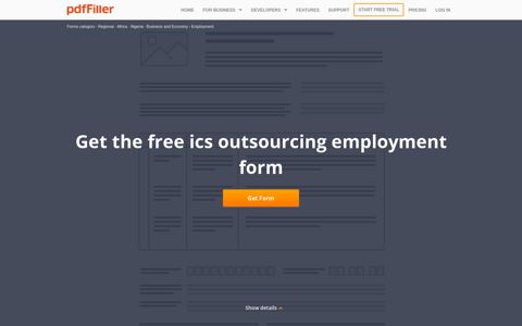 Ics Outsourcing Employment Form - Fill Online, Printable ...