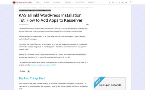 KAS all inkl WordPress Installation Tut: How to Add Apps to ...
