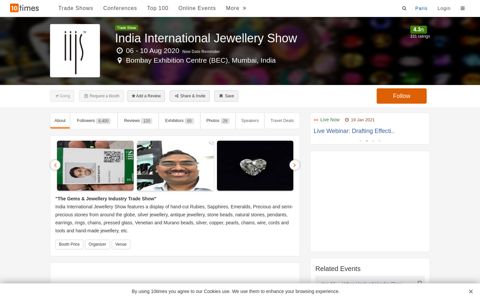 IIJS (Aug 2020), India International Jewellery Show, Mumbai ...