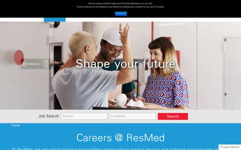 Careers at ResMed | Search Jobs and Apply Online | Make a ...