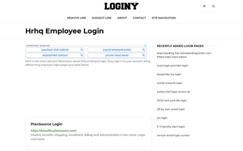 Hrhq Employee Login ✔️ One Click Login - Loginy