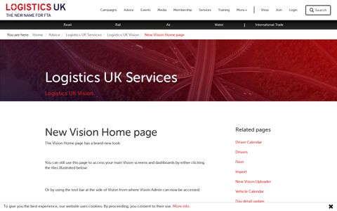 New Vision Home Page - Logistics UK