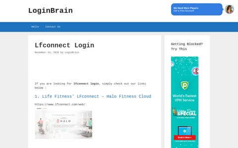 lfconnect login - LoginBrain