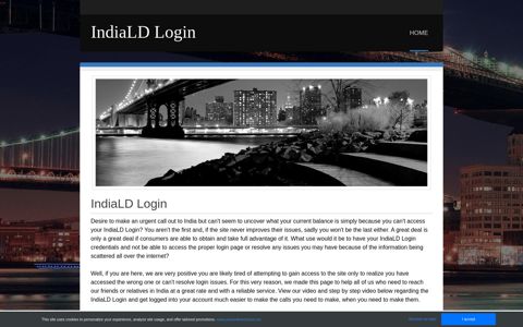 IndiaLD Login - Home