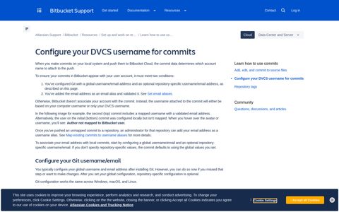 Configure your DVCS username for commits | Bitbucket Cloud ...