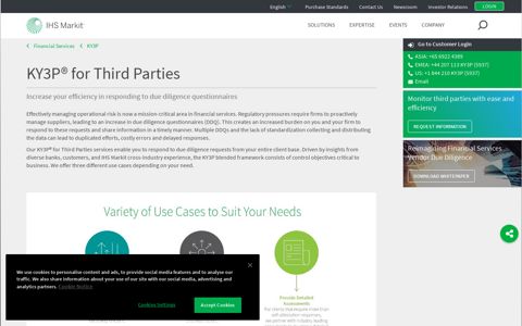 KY3P® for Third Parties | IHS Markit
