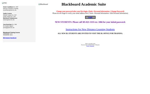 FNC Blackboard login