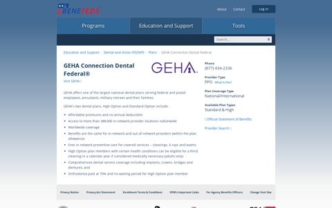 GEHA Connection Dental Federal® | BENEFEDS