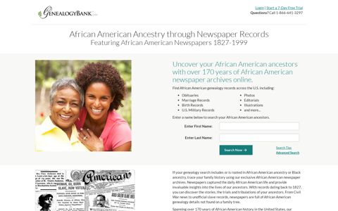 African American Ancestry in Newspapers | GenealogyBank