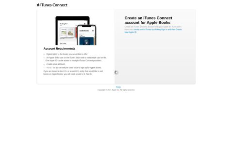 Create an iTunes Connect account for Apple Books