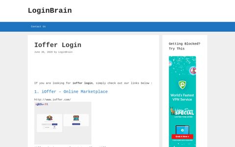 ioffer login - LoginBrain
