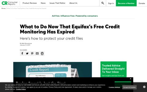 Equifax's Free Credit Monitoring Has Expired - Consumer ...