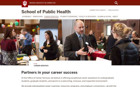Career Services: School of Public Health: Indiana University ...