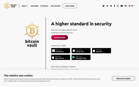 Bitcoin Vault - A higher standard in security