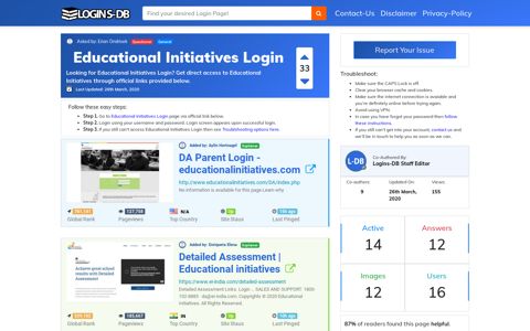 Educational Initiatives Login - Logins-DB