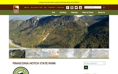 Franconia Notch State Park - NH State Parks : Welcome