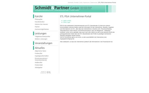 ETL PISA Unternehmer-Portal - Schmidt & Partner ...