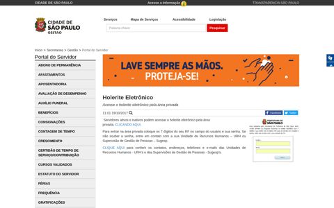 Holerite Eletrônico | Secretaria Municipal de Gestão ...