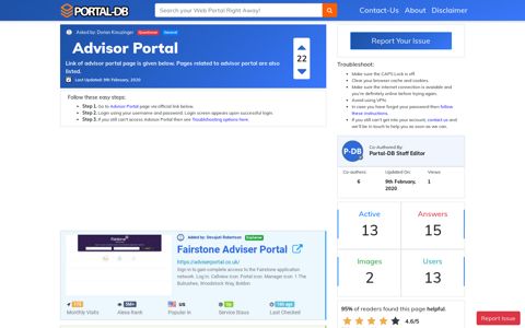 Advisor Portal