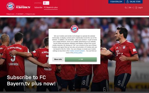 Subscribe to FC Bayern.tv plus now!