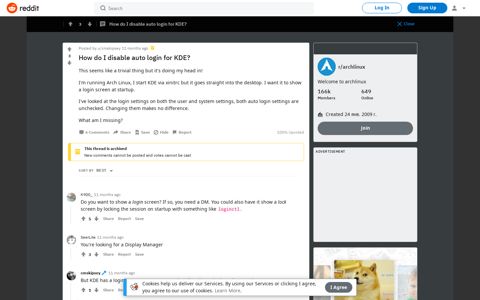How do I disable auto login for KDE? : archlinux - Reddit