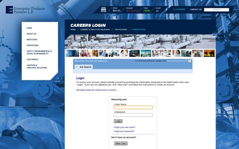 Careers Login | Enterprise Products