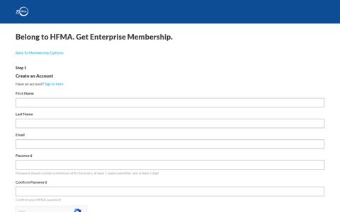 Belong to HFMA. Get Enterprise Membership.
