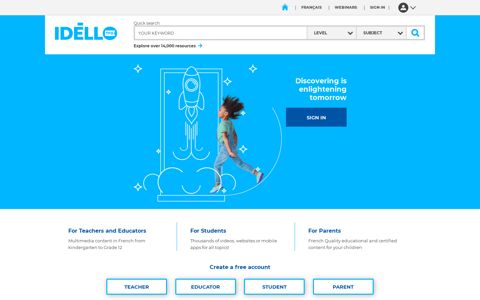 Idello: educational website, resources for online learning | Idello